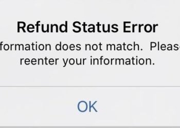 Refund Status Error