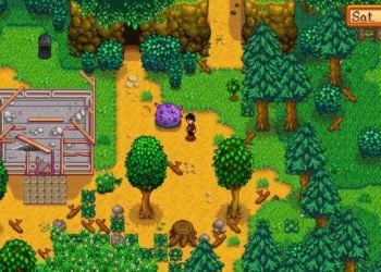 Stardew Valley night explosion gameplay