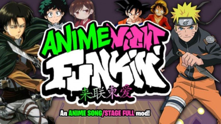 Anime Night Funkin mod new cover image