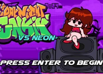 Friday Night Funkin VS Neon mod is really challenging (Download Link Inside)