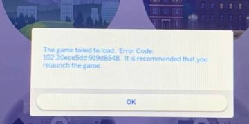 error code 102 20ece5dd 919d8548