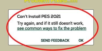 How to fix can't install error in PES 2021?