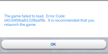 Sims 4 error code 140