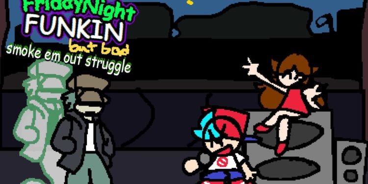 Friday Night Funkin : Smoke’ Em Out Struggle But BAD Mod is worth trying (Download Link Inside)