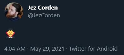 A screengrab of a tweet from journalist Jez Corden