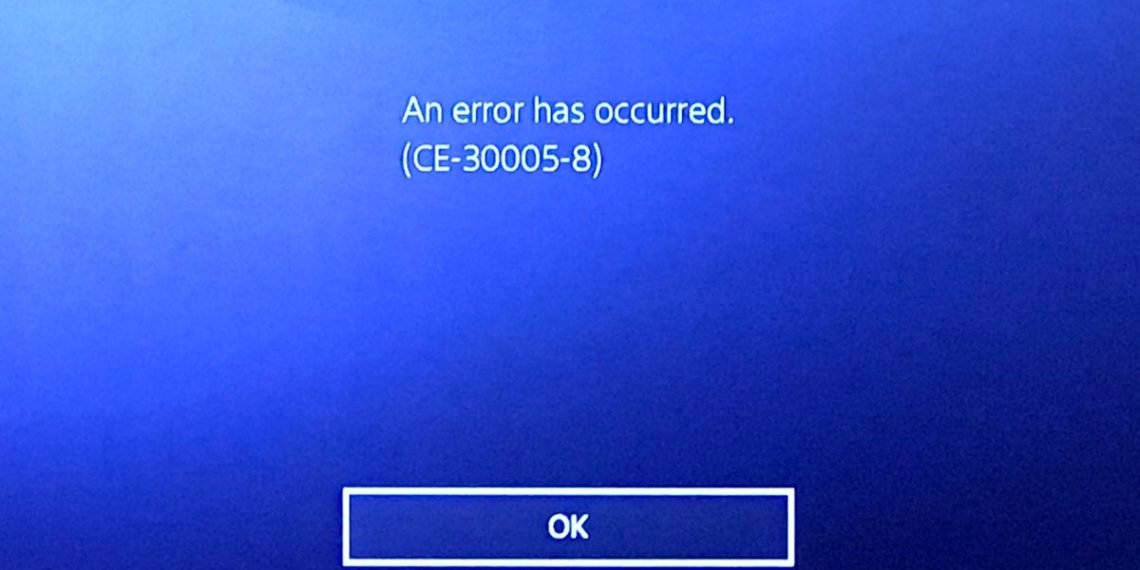 Не удалось запустить приложение ce 30005 8 ps4