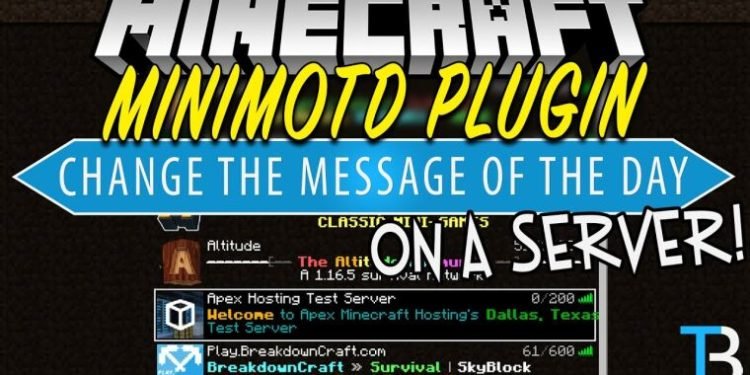 How To Change The Message on The Minecraft Server List? (MiniMOTD Admin Tutorial)