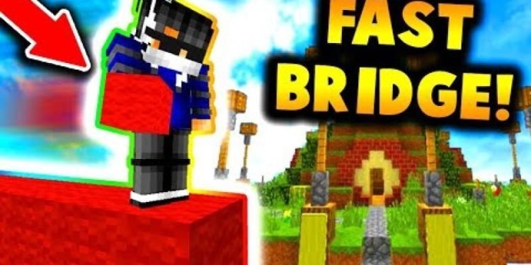 How to Fast Bridge in Minecraft PE Android?