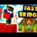 How to Fast Bridge in Minecraft PE Android?