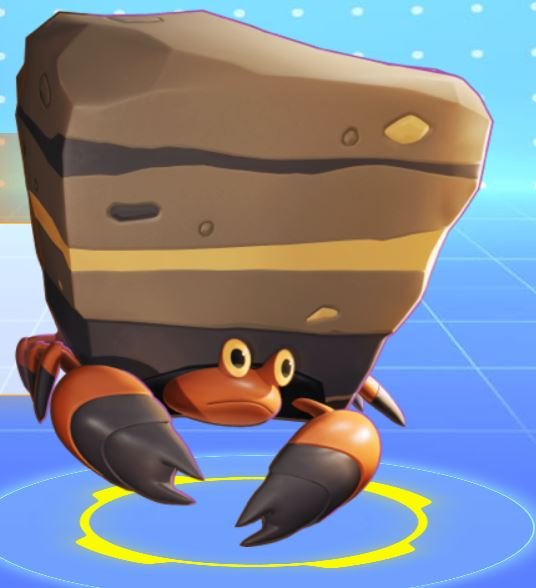 A screengrab of Crustle from the official Pokemon Unite website roster.