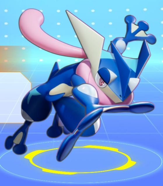 A screengrab of Greninja from the official Pokemon UNITE website.
