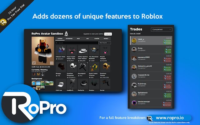 RoPro Roblox Extension on X: RoPro was selected as one of @googlechrome's  favorite extensions of 2022! Thanks so much to the Chrome team for this  honor, and to our users for the