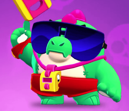 A screengrab of Buzz from Brawl Stars Jurassic Splash