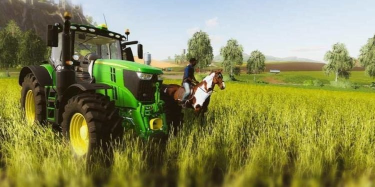 An in-game screenshot of Farming Simulator 22