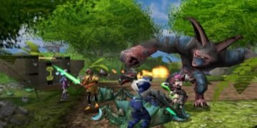 Promotional art for Phantasy Star Online