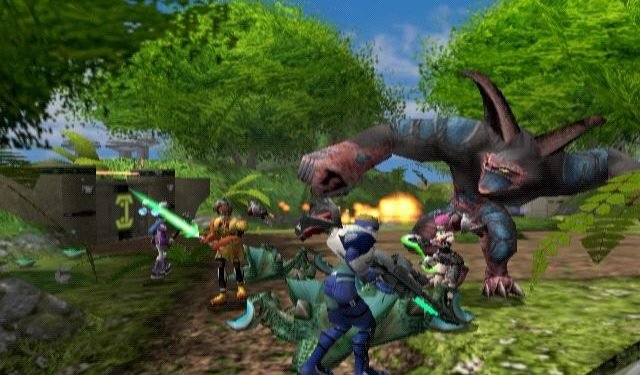 Promotional art for Phantasy Star Online