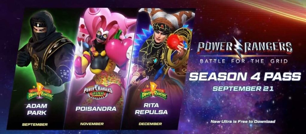 power rangers battle for the grid characters list