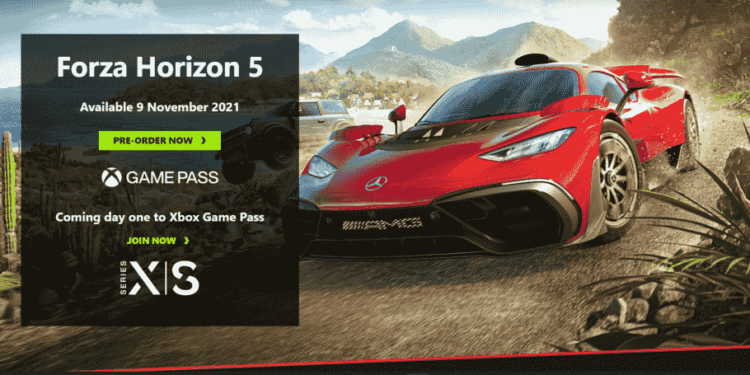 Forza Horizon Releasing on Nov 9