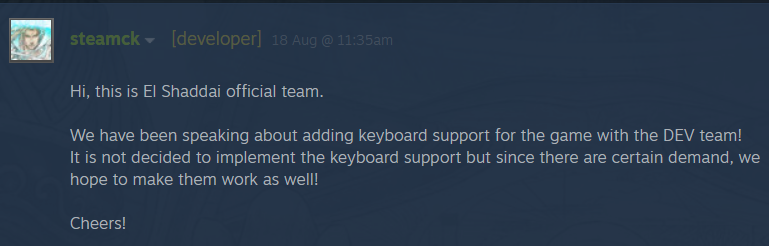 developer response