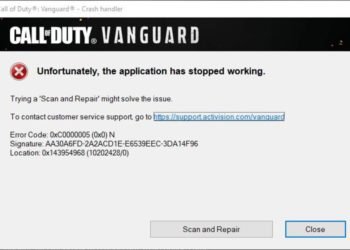 Call of Duty Vanguard Crashing