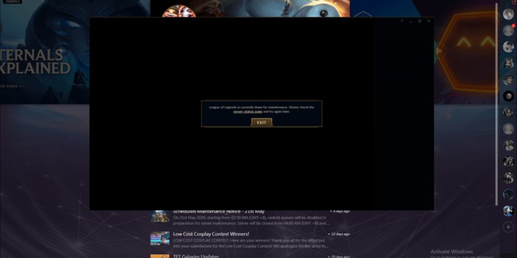 League of Legends Not Working