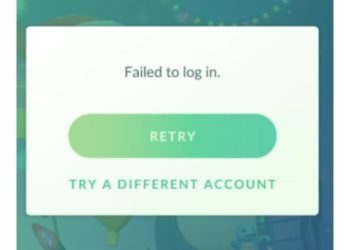 Pokemon Go failed to login