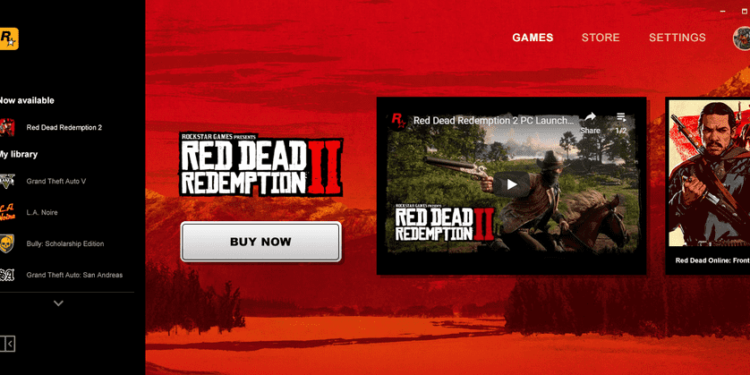 Rockstar game launcher