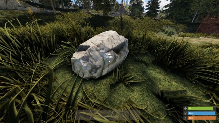 Rust: How to get, find & mine Stone fast?