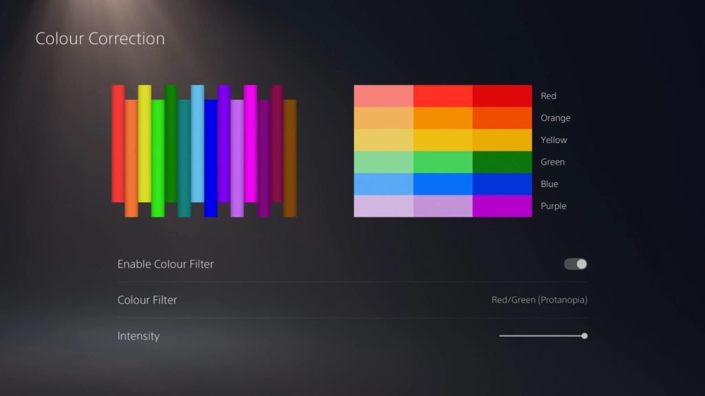 How to TURN ON Color Filter Settings on PS5.