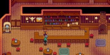 Where does gus live in Stardew Valley?