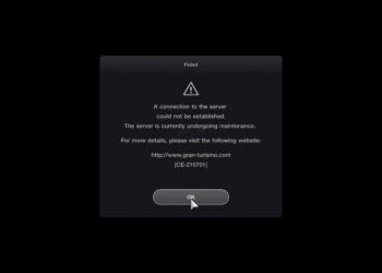 Gran Turismo 7 Server Error