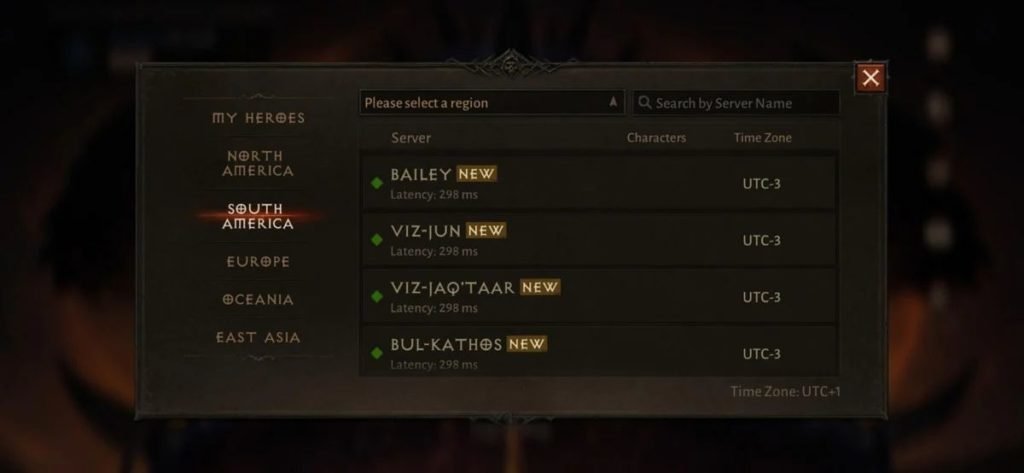 Diablo Immortal How to change servers