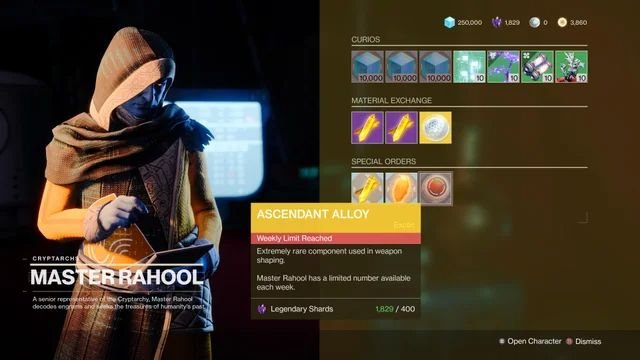 Destiny 2 How to get Ascendant Alloy