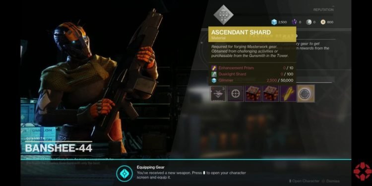 Destiny 2 How to get Ascendant Shards