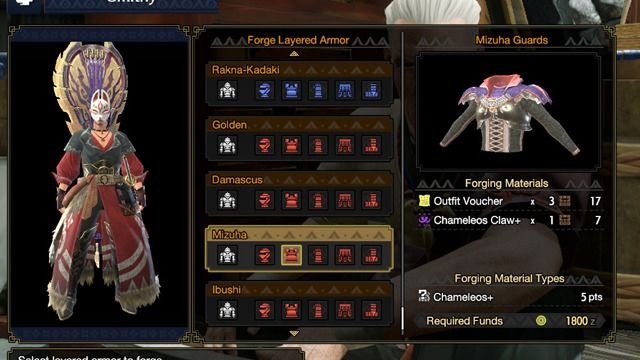 Monster Hunter Rise How to make Layered Armor