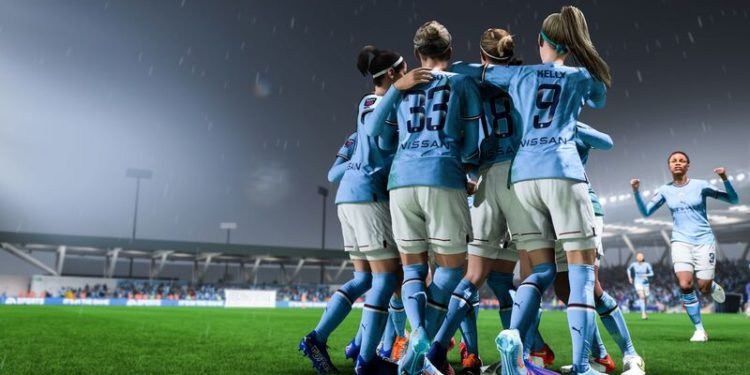 FIFA 23 game showing two controllers or ghost controller