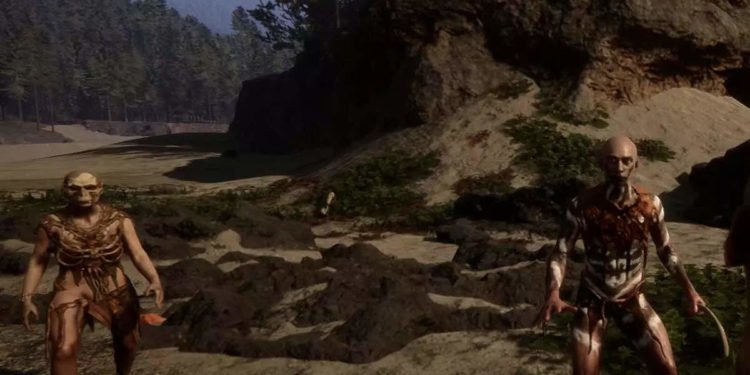 Sons of the Forest Virginia & Kelvin Stuck under Ice Bug