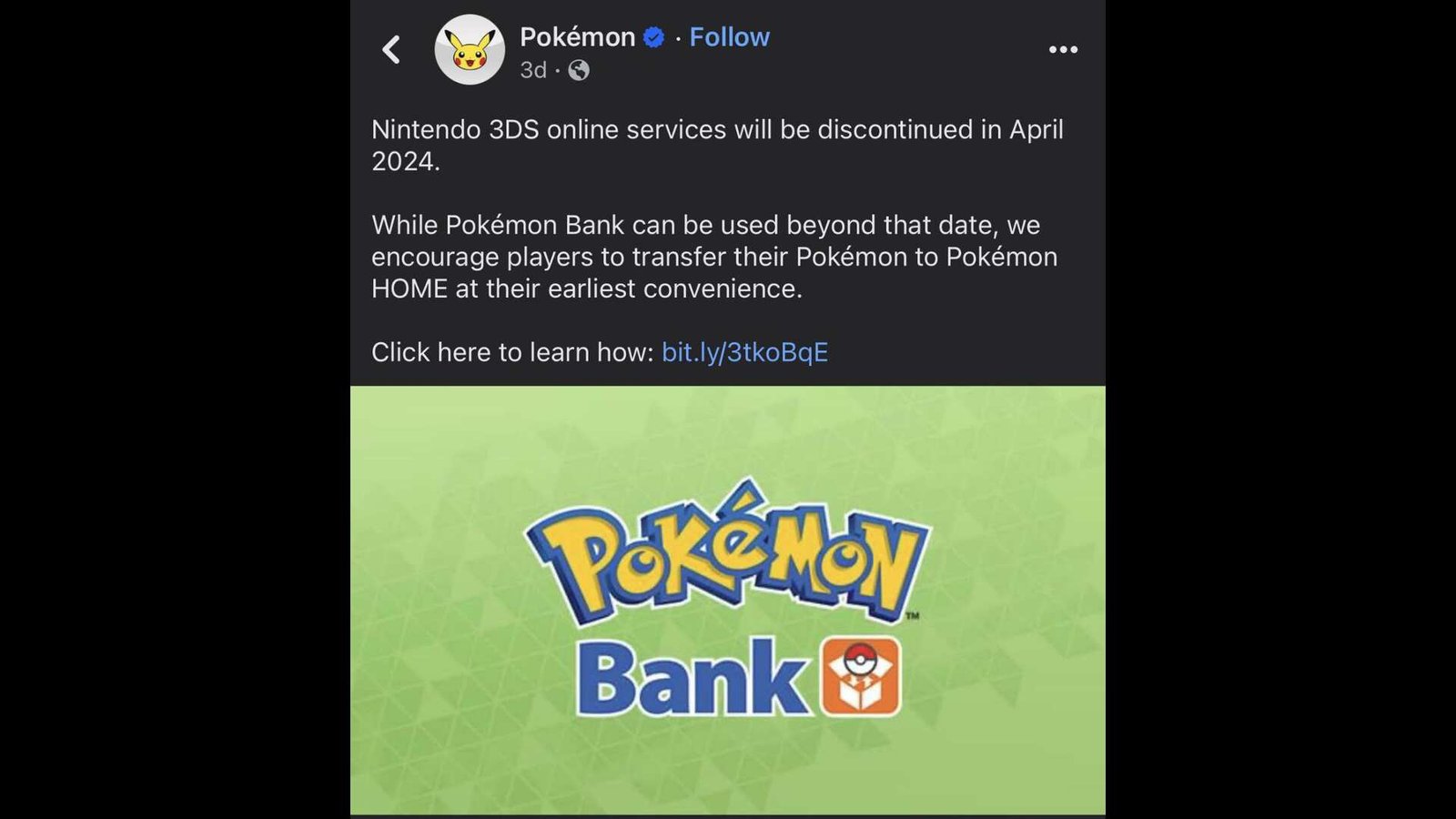 Is Pokemon Bank Shutting down (2024)