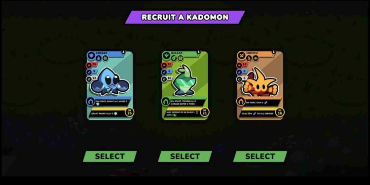 Kādomon Hyper Auto Battlers Steam Deck, Lenovo Legion Go, & Asus Rog Ally Support Details