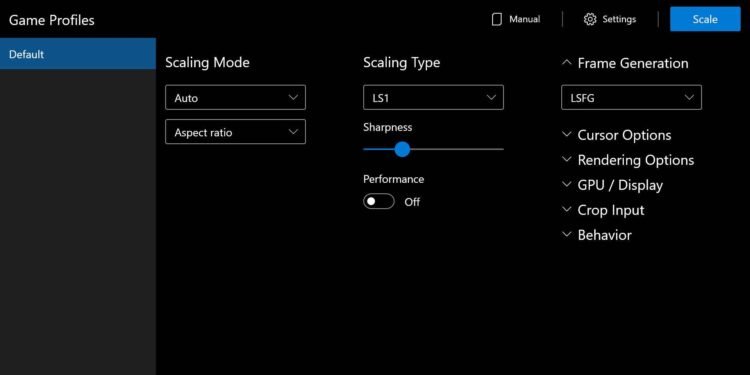 Lossless Scaling on Lenovo Legion Go Is it available