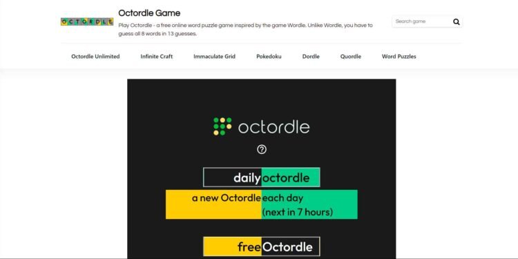 Octordle not working How to fix it